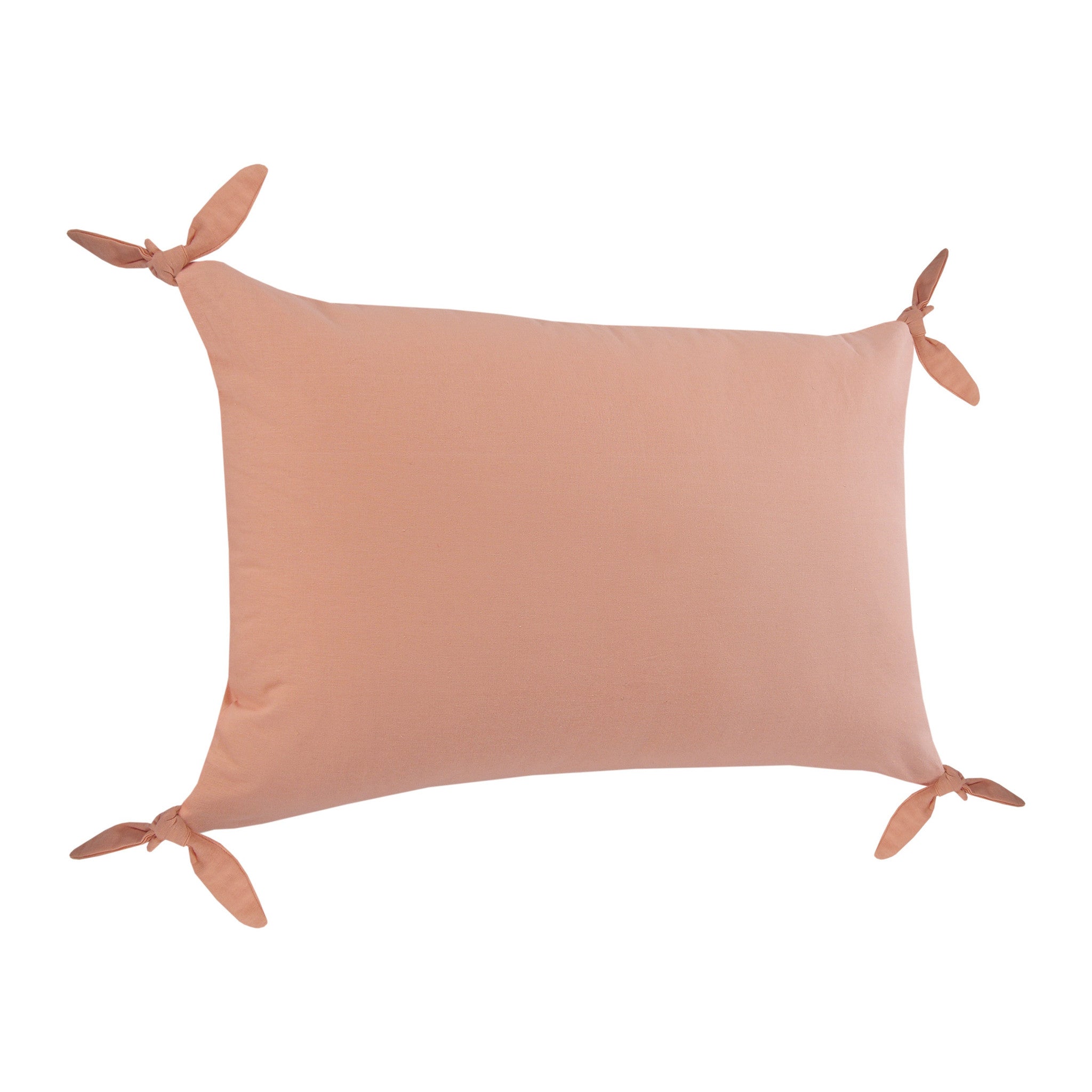 20" X 20" Burnt Orange 100% Cotton Zippered Pillow