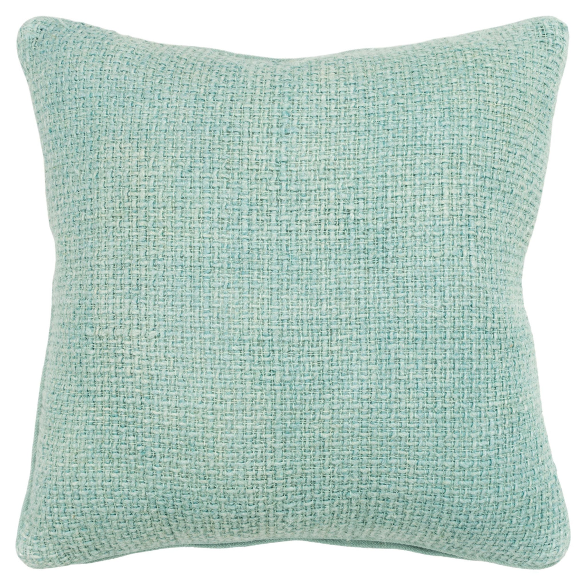 20" Mint Green Cotton Blend Pillow