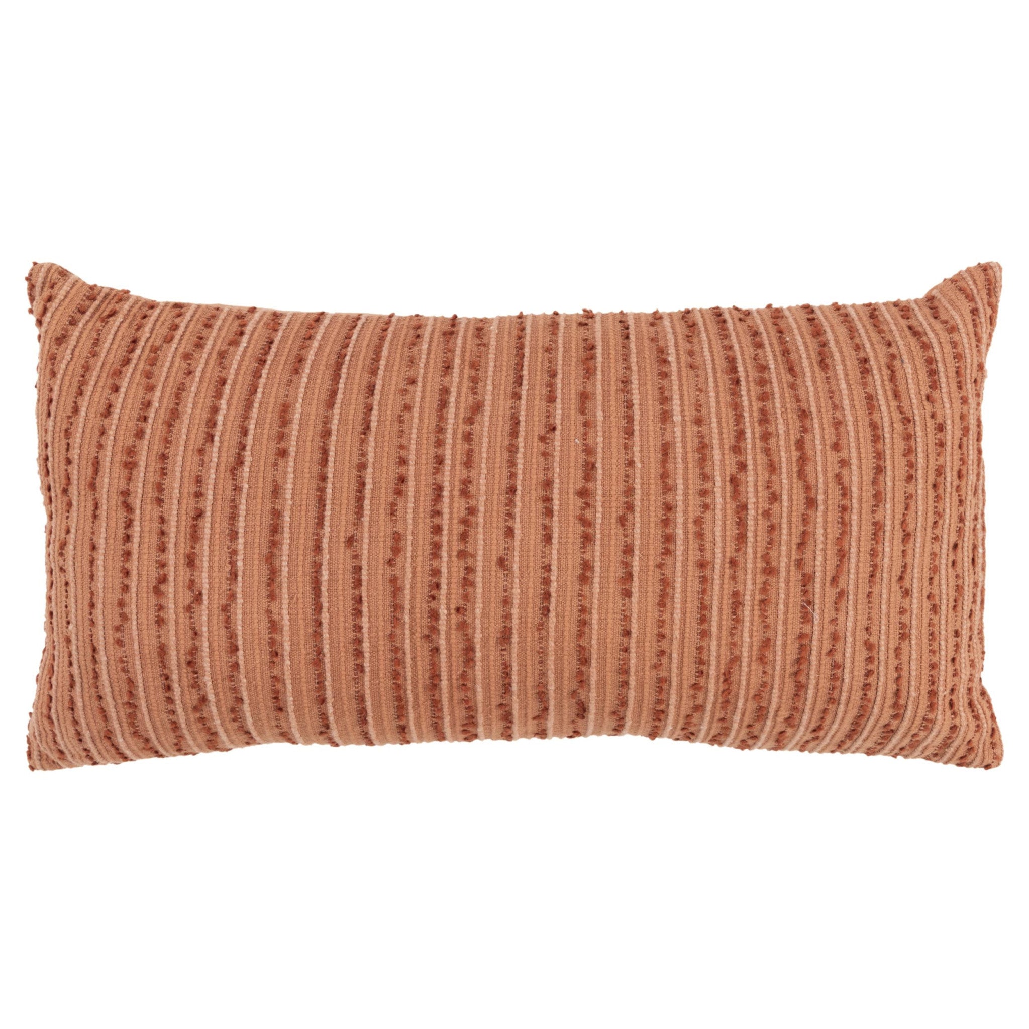 14" X 14" Terra Cotta Cotton Blend Pillow