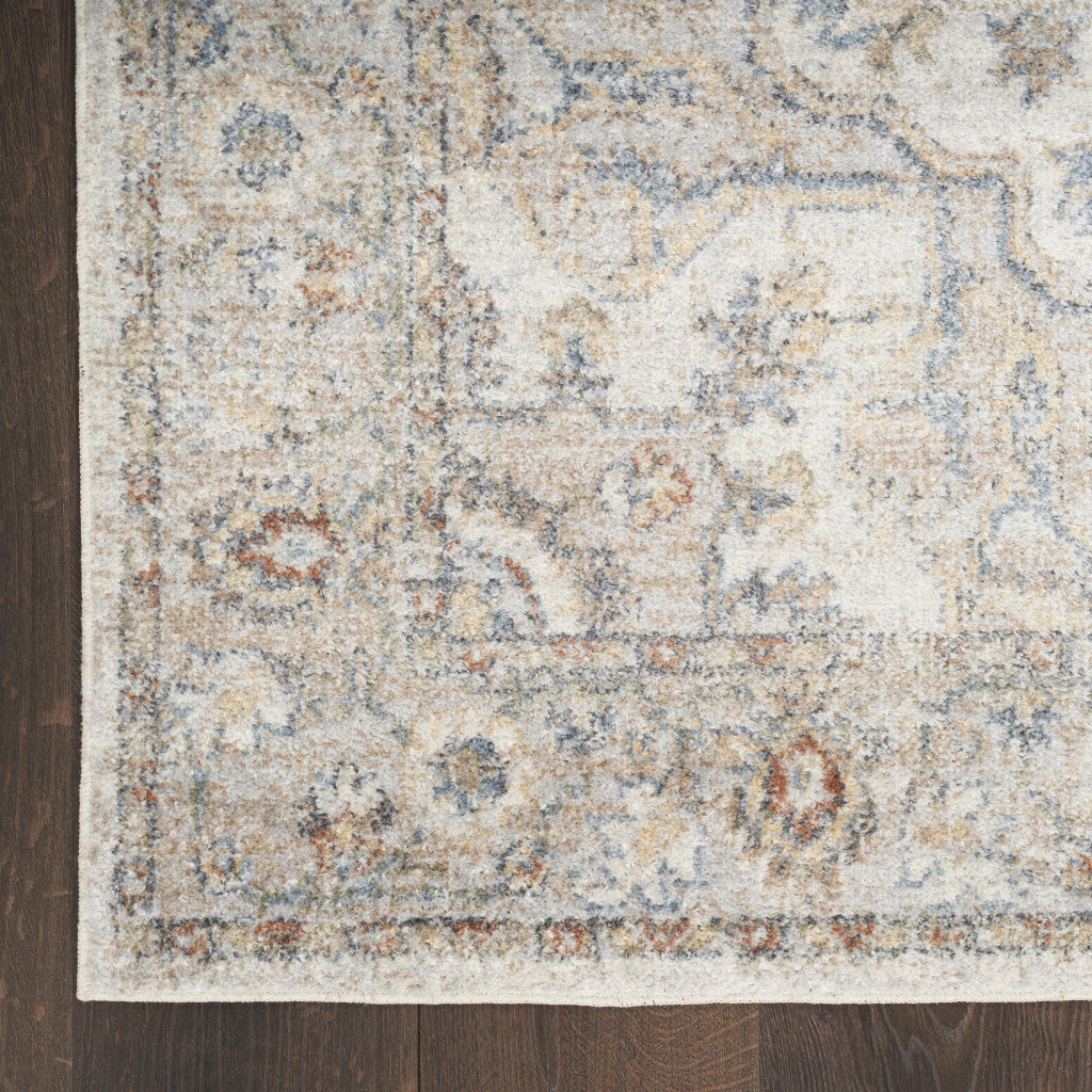 9' X 12' Gray Oriental Power Loom Area Rug