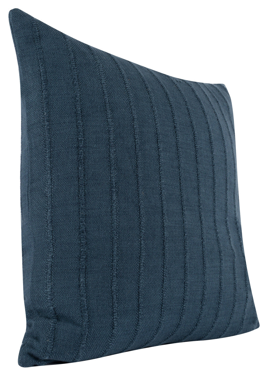 22" Blue Viscose Down Blend Throw Pillow