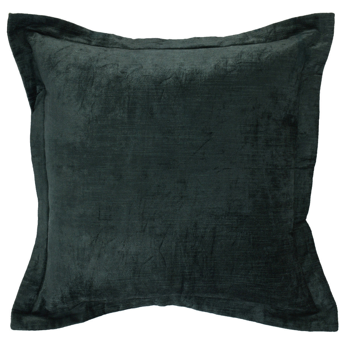 22" Green Velvet Down Blend Throw Pillow