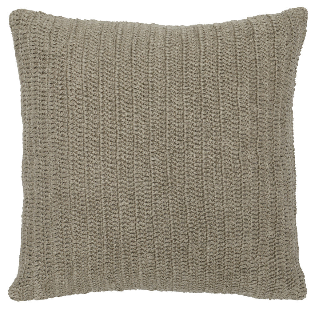 22" Natural Linen Down Blend Throw Pillow