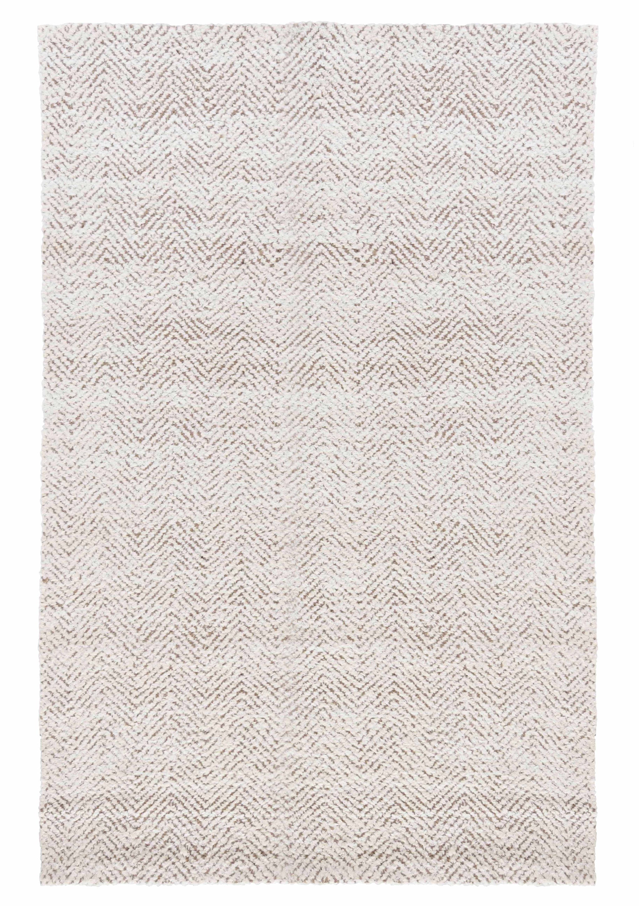 8' X 10' Ivory Hand Woven Stain Resistant Area Rug