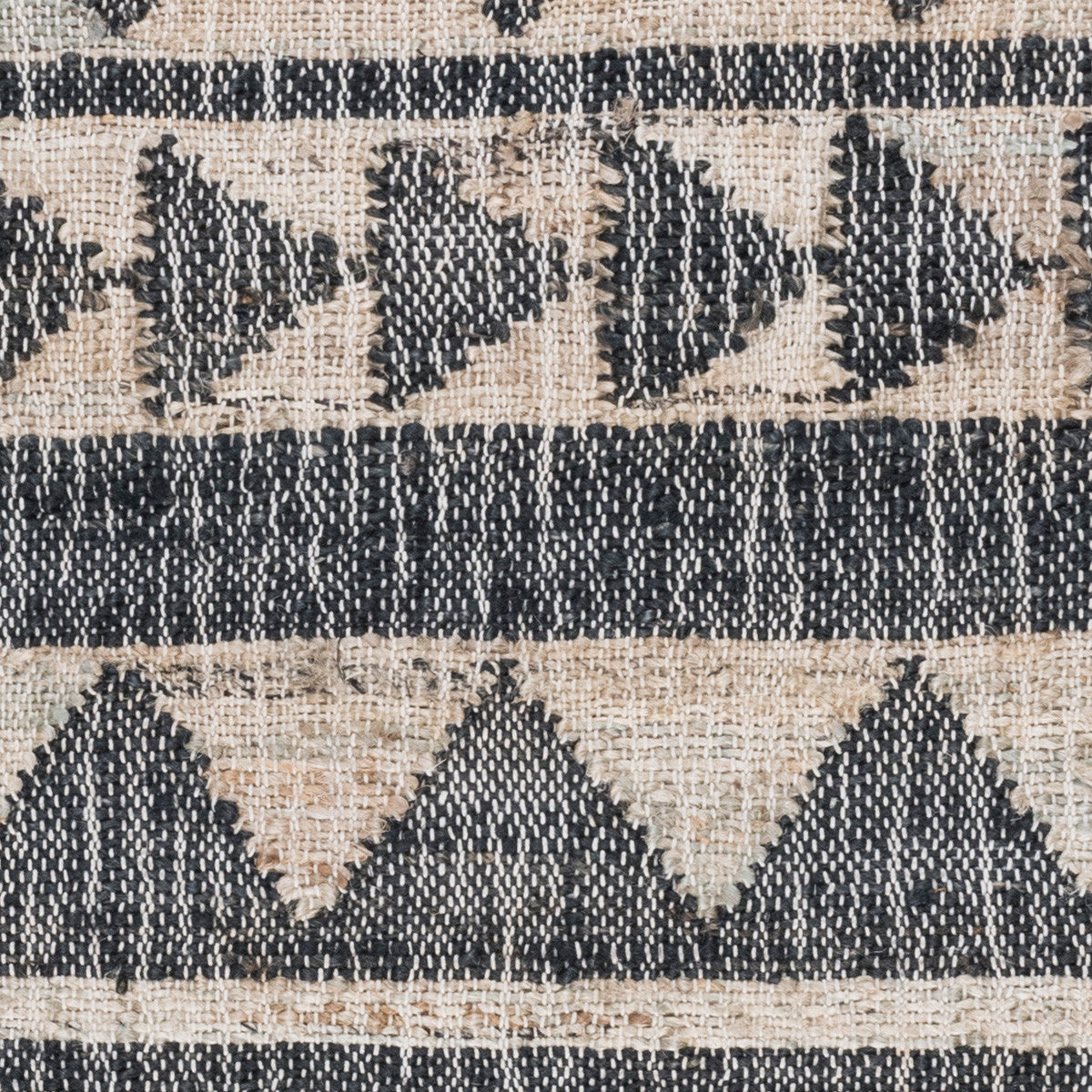 5' X 8' Charcoal Geometric Hand Woven Area Rug