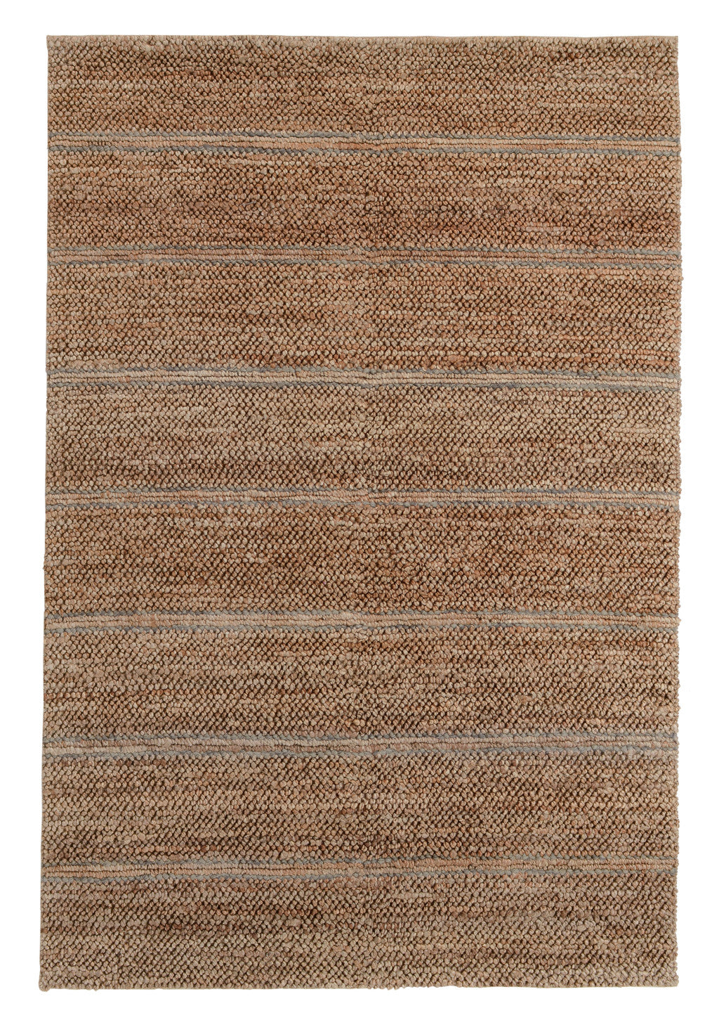 8' X 10' Gray Striped Hand Loomed Area Rug