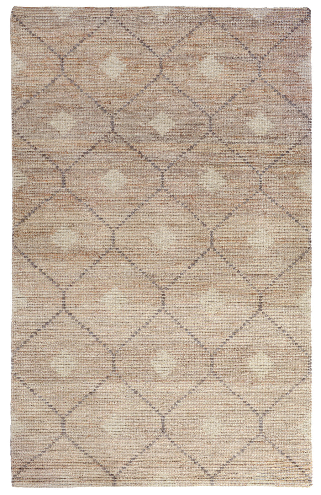 5' X 8' Blue Geometric Hand Woven Area Rug