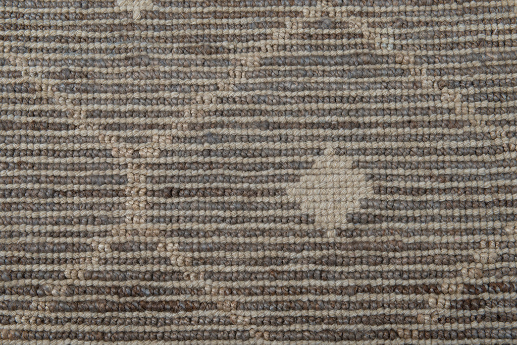 8' X 10' Gray Geometric Hand Woven Area Rug