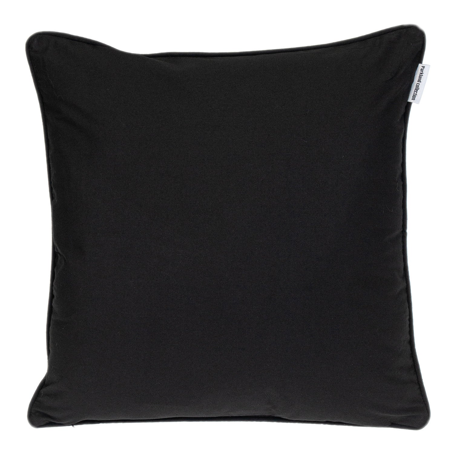 18" X 18" Black 100% Cotton Geometric Zippered Pillow