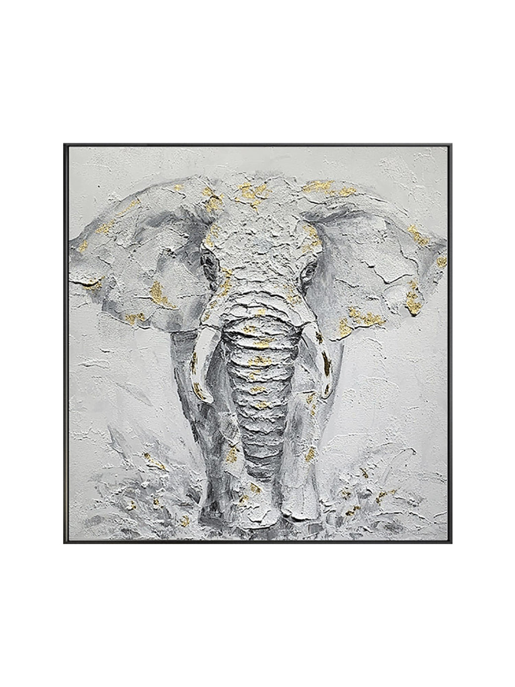 Black and White Fabric Elephant Airplane Wall Decor