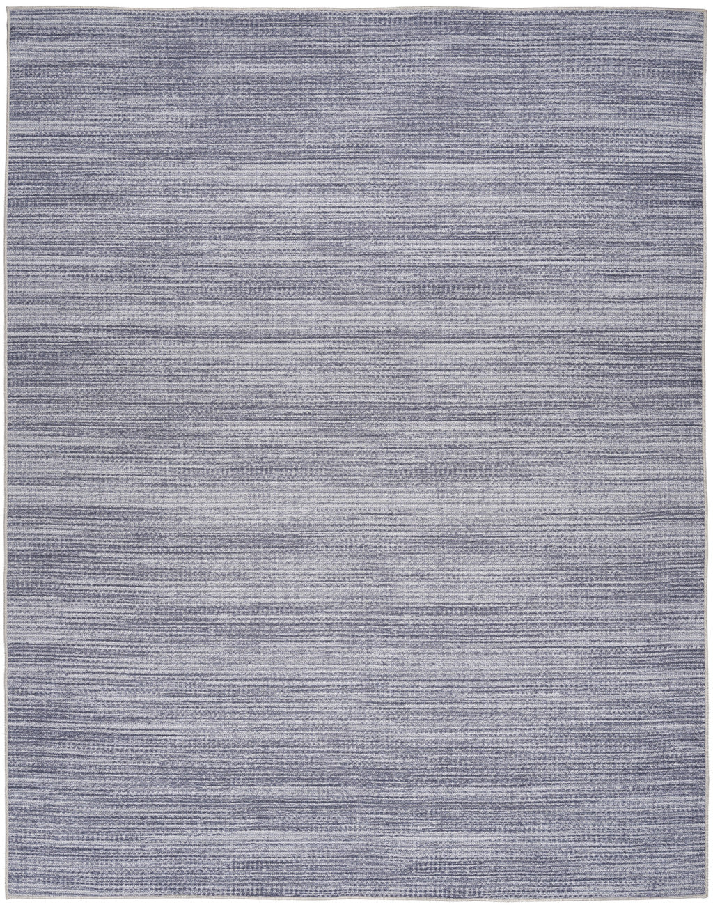 8' x 10' Gray and Ivory Abstract Power Loom Washable Non Skid Area Rug