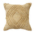 22" X 22" Brown Jute Pillow With Unavailable Edges