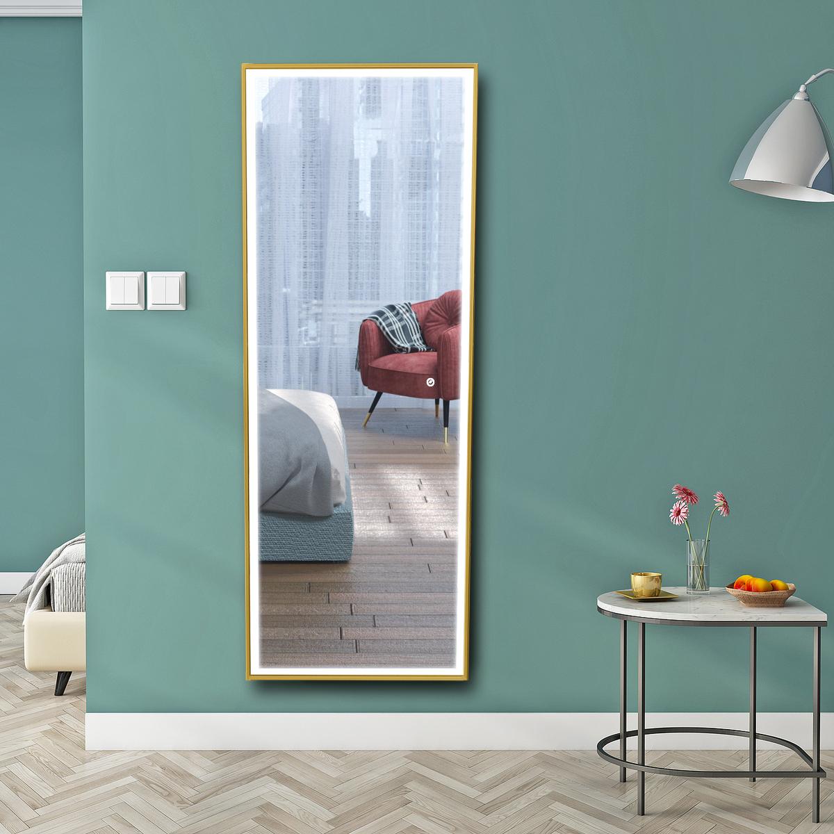 Smart Infinity Defogger Waterproof Beveled Lighted Full Length Mirror