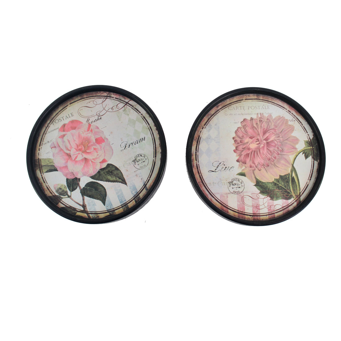 9 X 9 Multi-Color Rustic Flower Plate - Painting Set