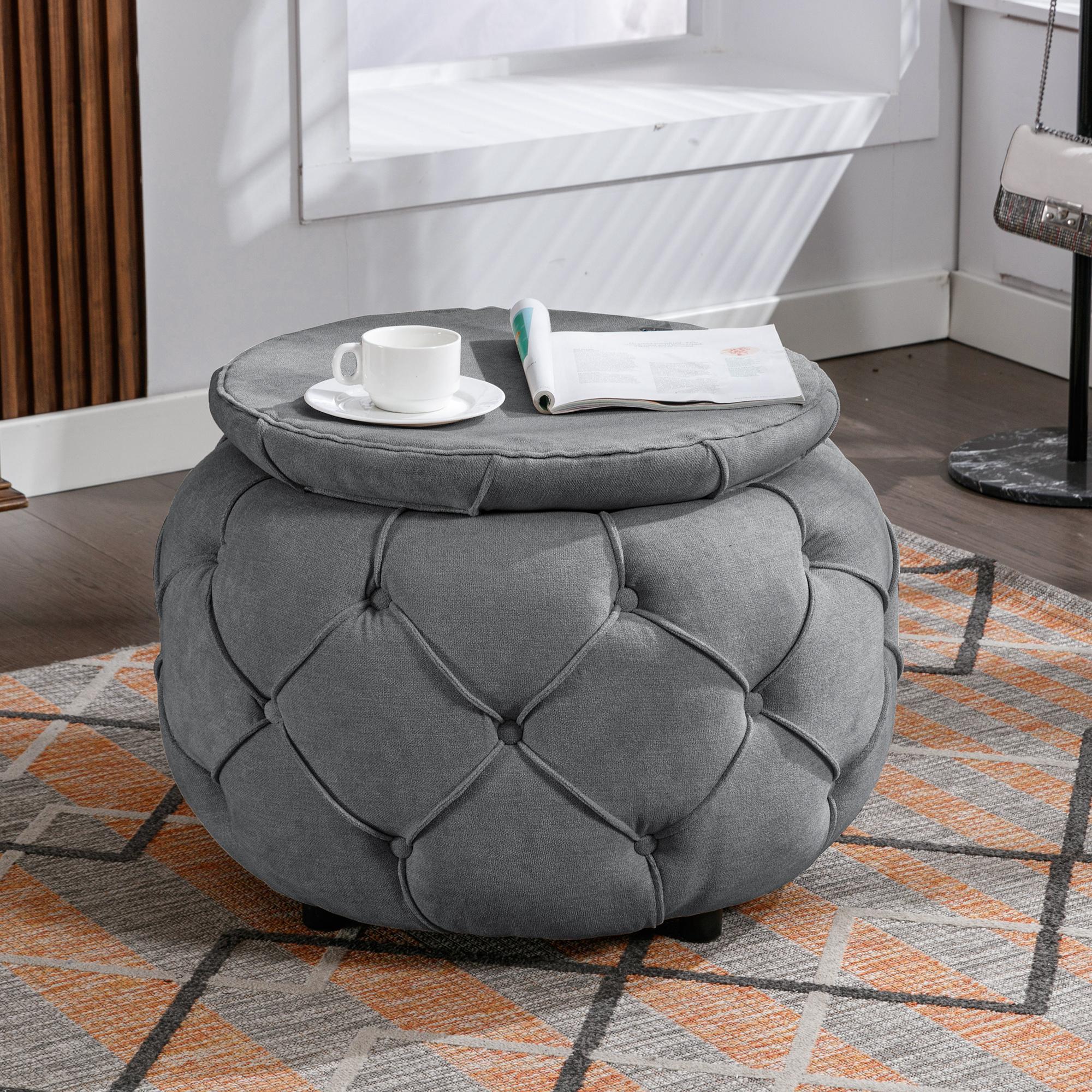 Modern Sofa Chair with Non-Slip Footstool 2-in-1 Seat