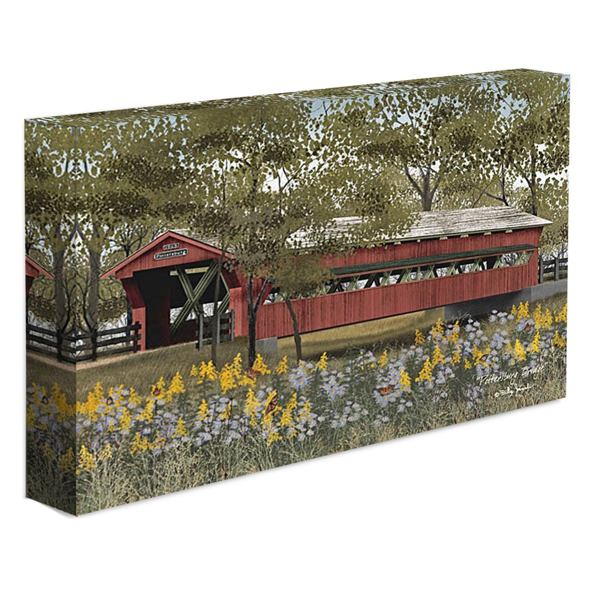 Pottersburg Bridge Wrapped Canvas Print Wall Art