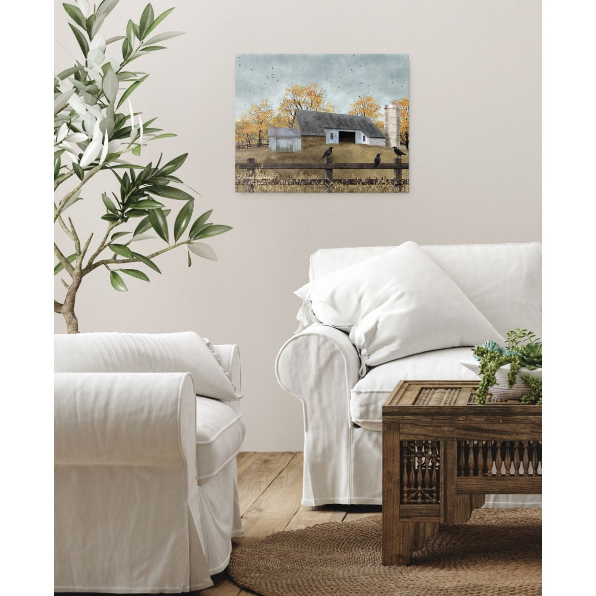 A Casual Converstaion Wrapped Canvas Print Wall Art