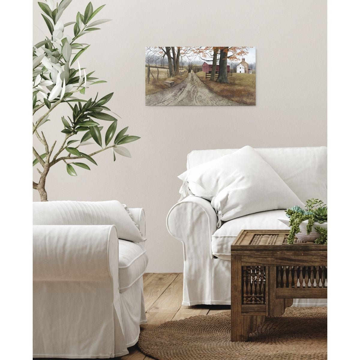 The Road Home Wrapped Canvas Print Wall Art