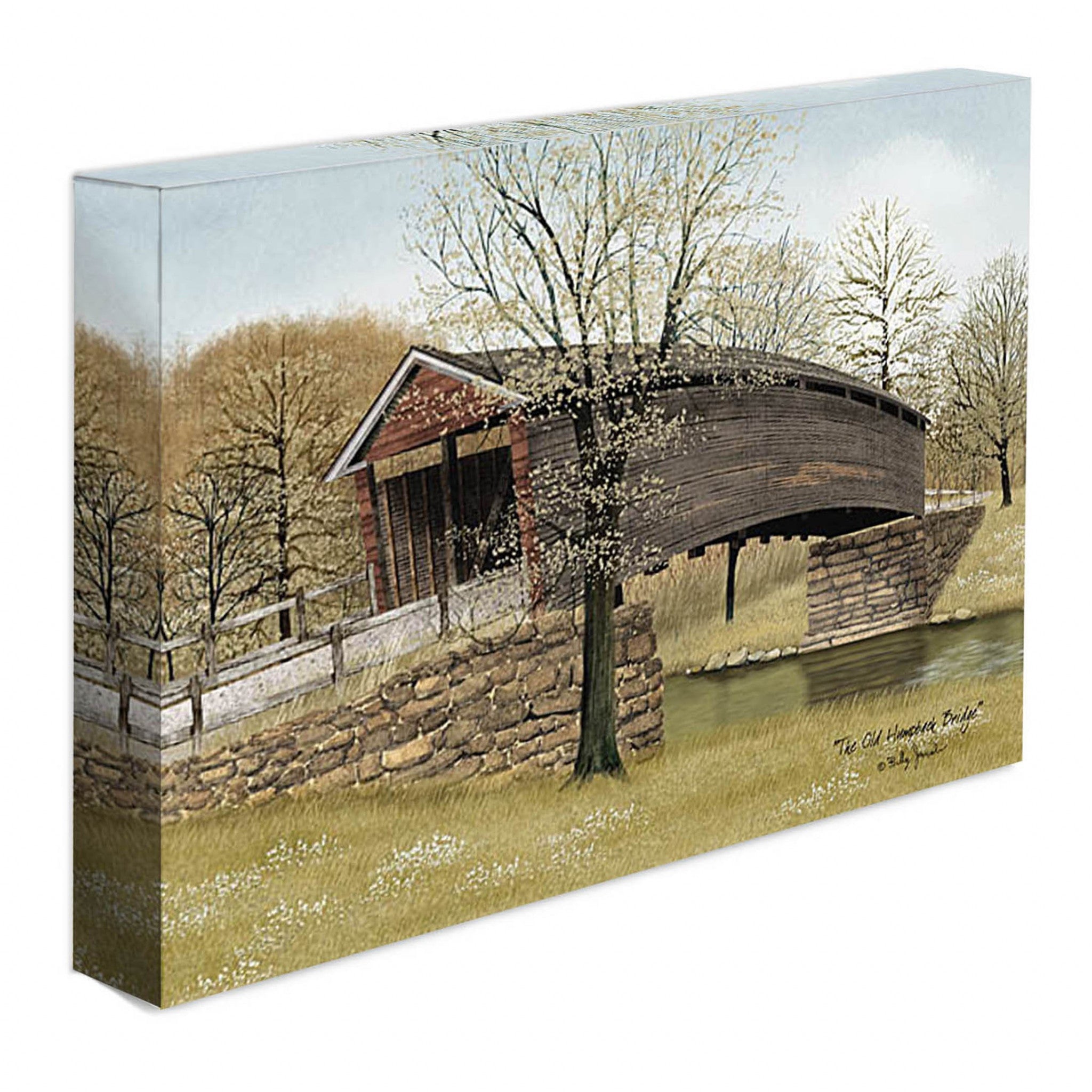 The Old Humpback Bridge Wrapped Canvas Print Wall Art