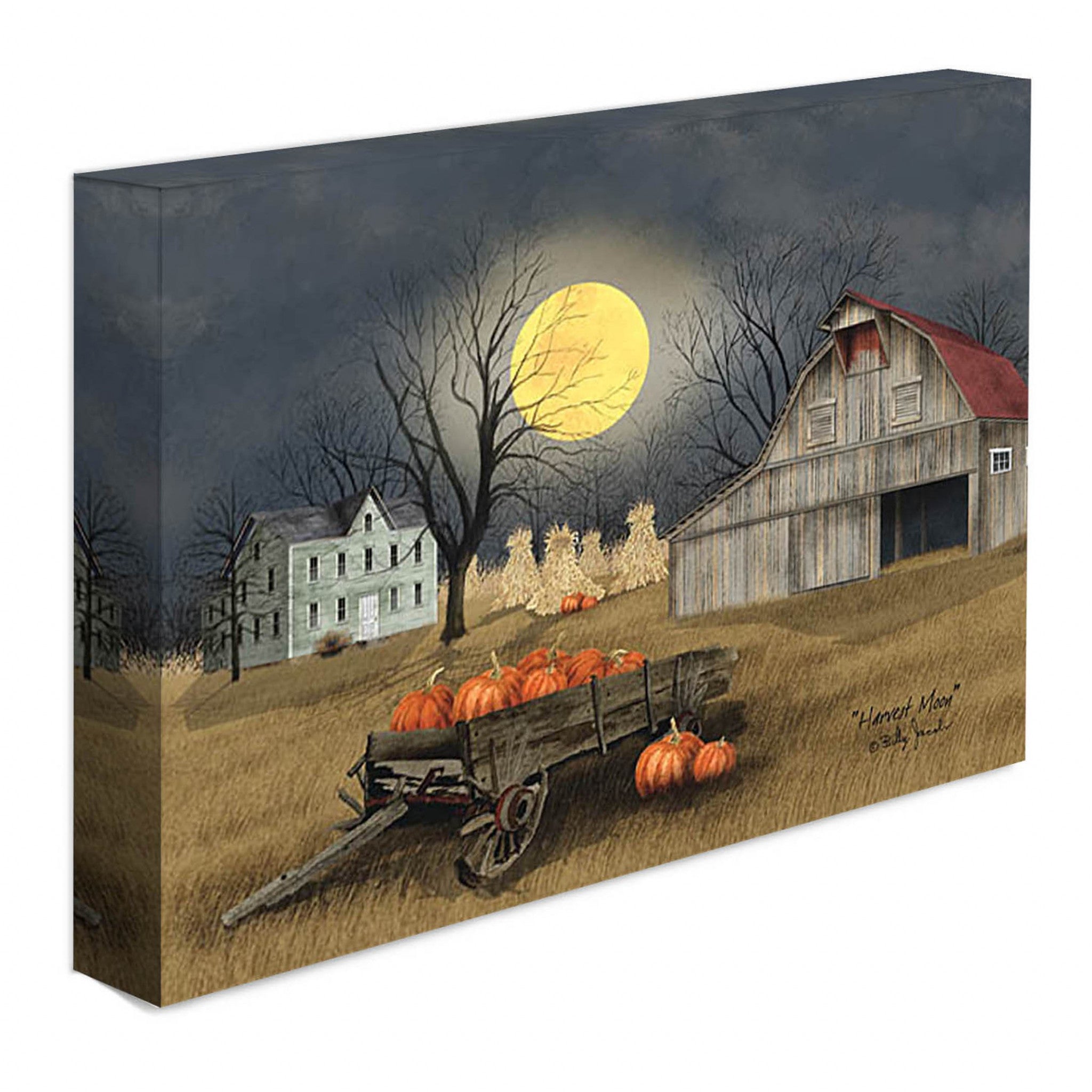 Harvest Moon 4 Wrapped Canvas Print Wall Art