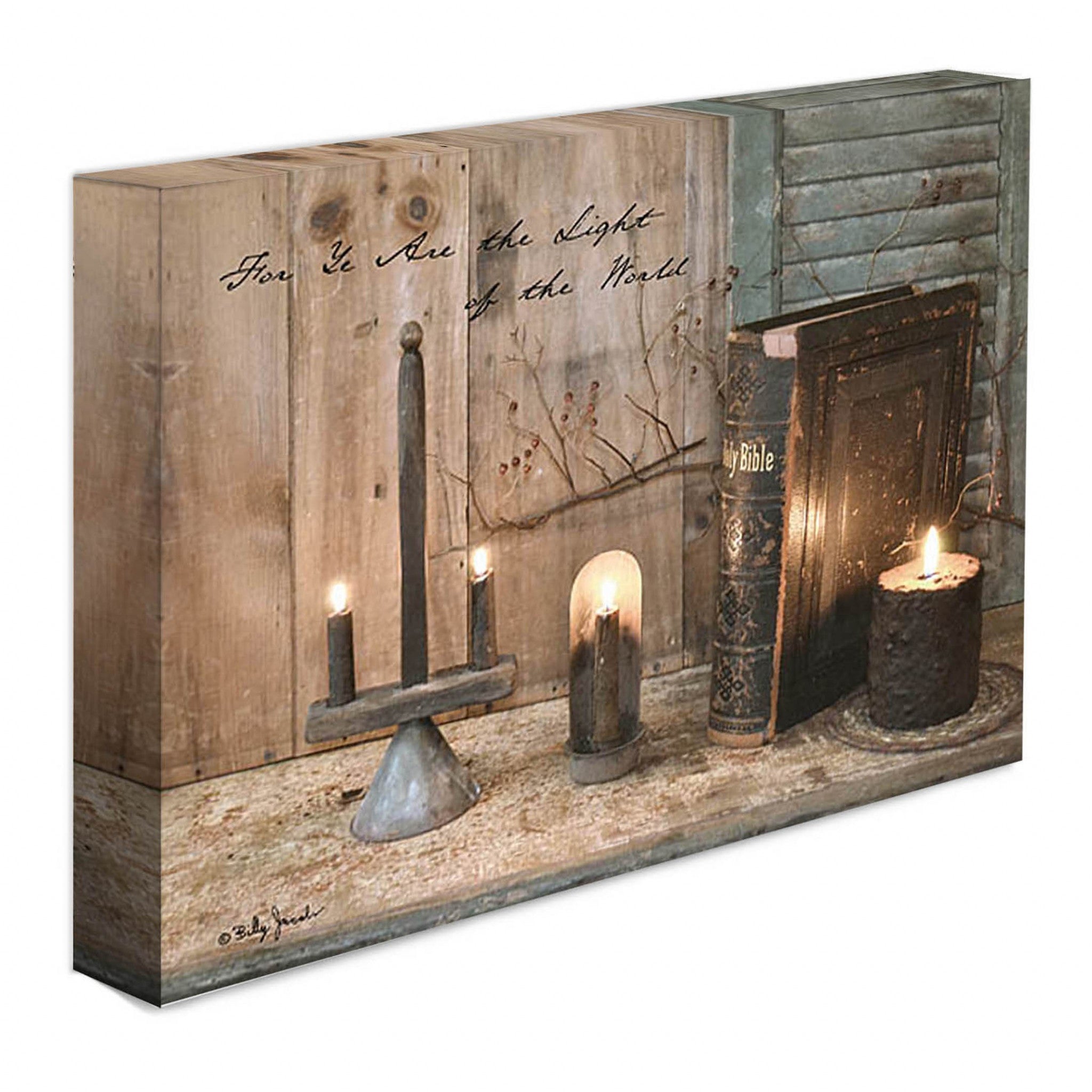 For YE Are The Light Wrapped Canvas Print Wall Art