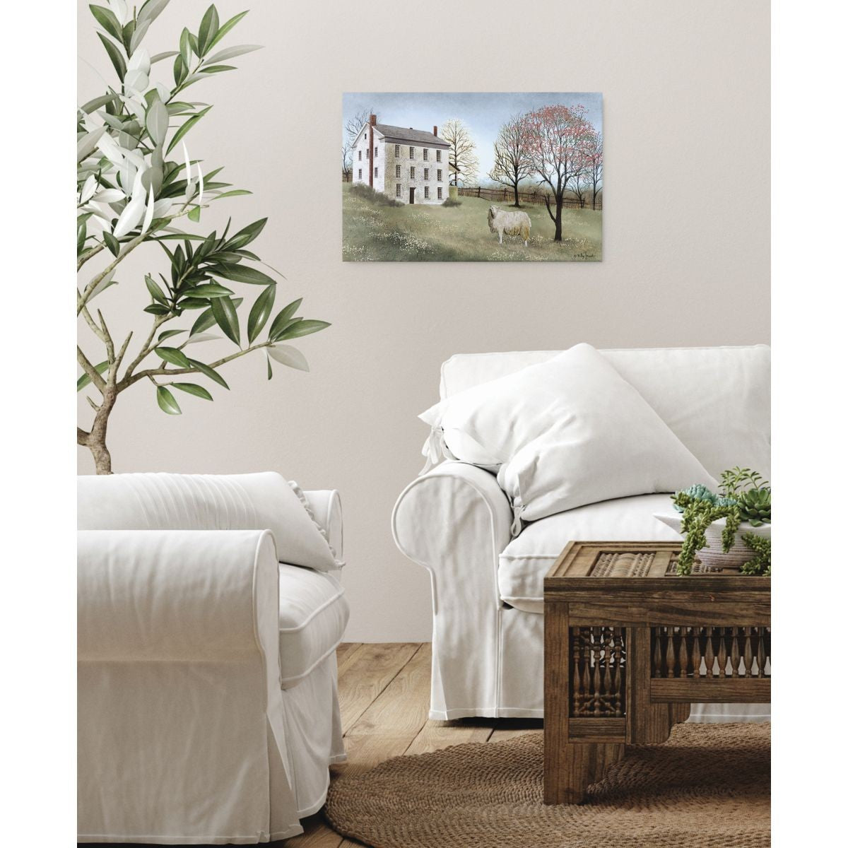 Spring At White House Farm Wrapped Canvas Print Wall Art