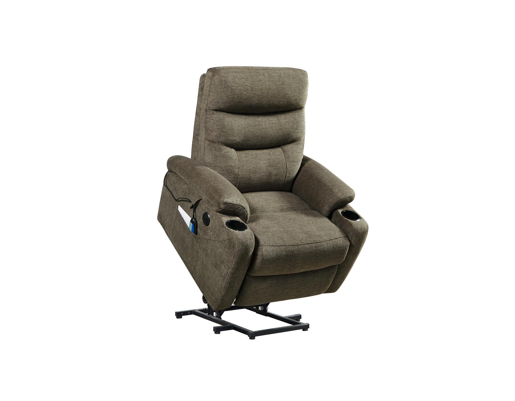 Massage heating electric lift-up chair