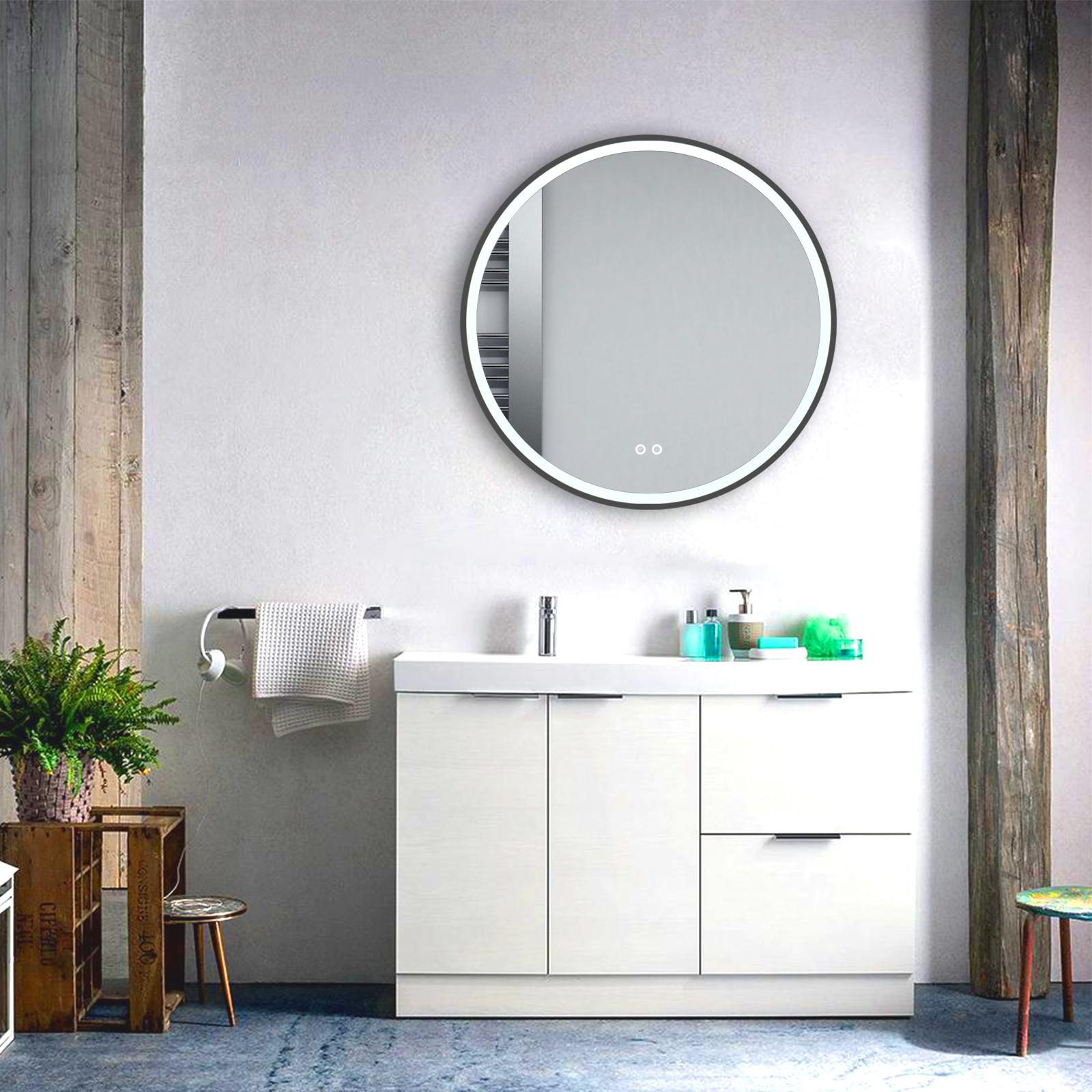 Beveled Frameless Lighted Bathroom / Vanity Mirror