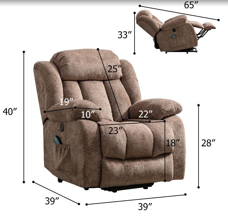 Power Massage Lift Recliner Chair with Heat & Vibration