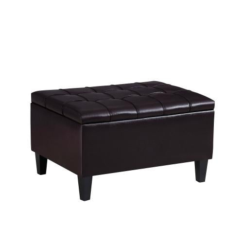 Bulk Order，Faux Leather Upholstery Storage Ottoman